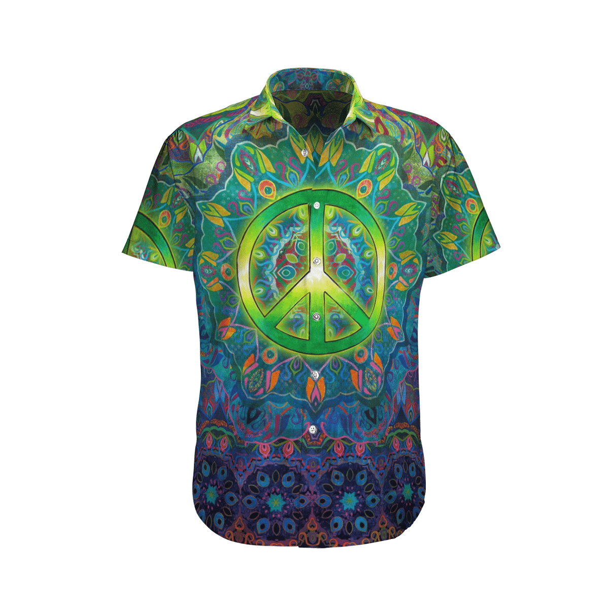 Hippie Colorful High Quality Unisex Hawaii Shirt For Men And Women Ha12838