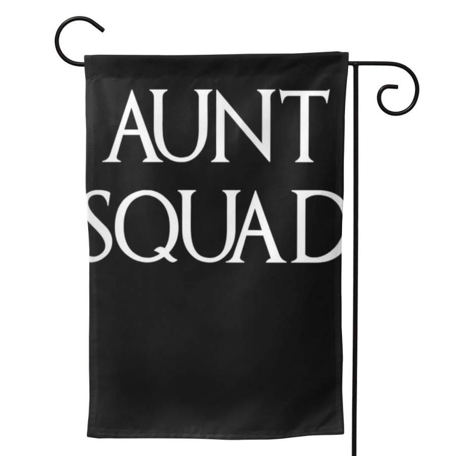 2 Pcs Garden Flag Aunt Squad Aunty To Be Poster 12.5″x18″ -Mothers Day, Birthday Gifts for Mom, Dad, Wife, Husband, Daughters, Grandma, Friends