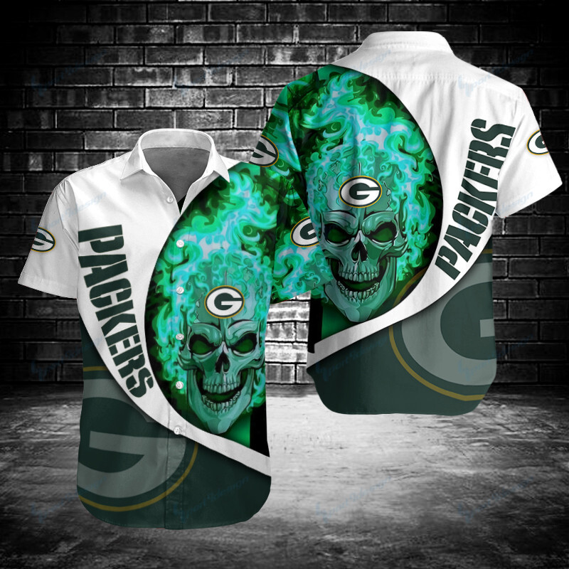 Green Bay Packers Button Shirt Bg768