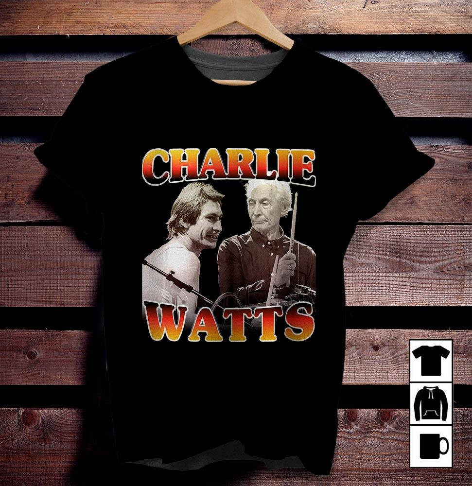 The Rolling Stones Merch Charlie Watts 2021 T-Shirt Sweatshirt Hoodie – Limited