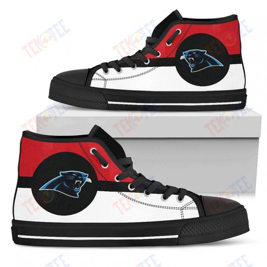 Mens Womens Carolina Panthers High Top Shoes Bright Colours Open Sections Great TMT742