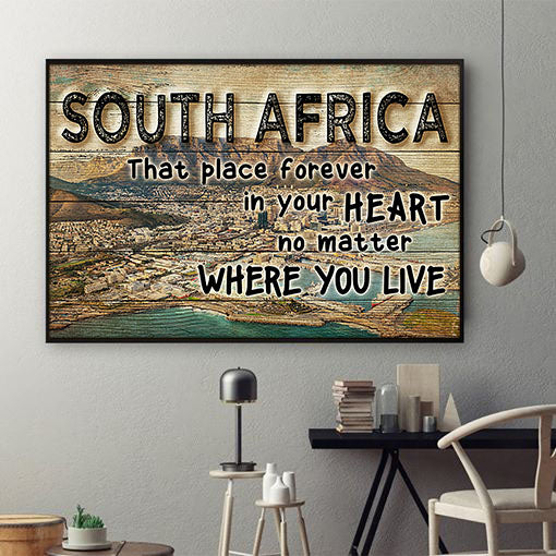 South Africa Poster Unique Afro Art Print Poster Black Girl African Man Living Room Wall Appealing Ready To Hang Poster Wall Art Decor