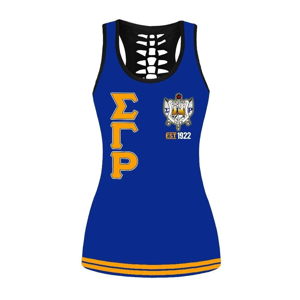 Sorority Tank Top – Sigma Gamma Rho Poodle 1922 Hollow Tank Top