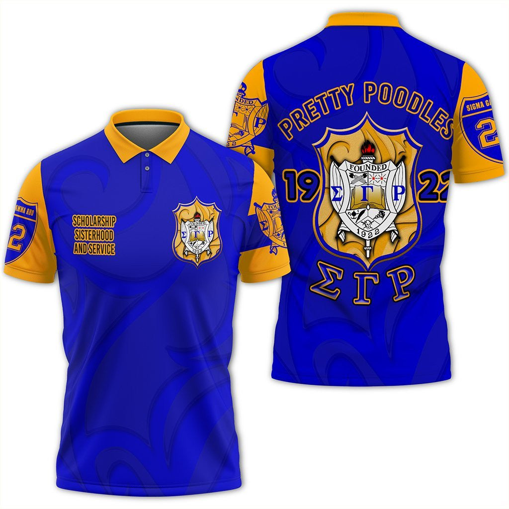 Sigma Gamma Rho Pretty Poodles Polo Shirt