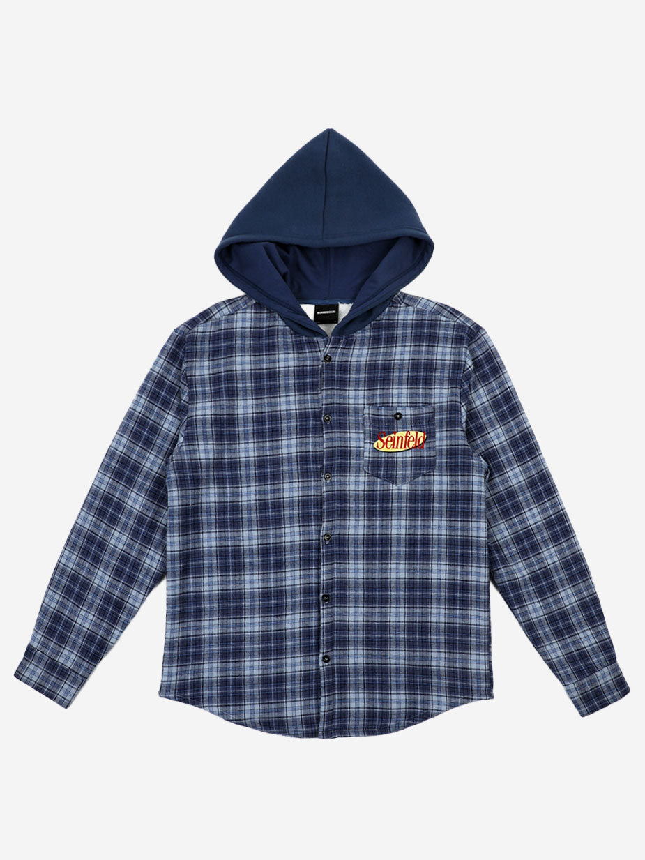 Seinfeld Hooded Flannel Overshirt