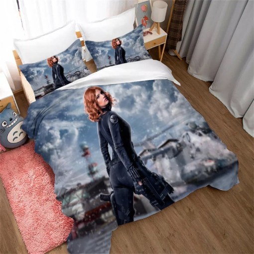 Black Widow Natasha Romanoff 4 Duvet Cover Pillowcase Home Decor 3D Bedding Set Decor