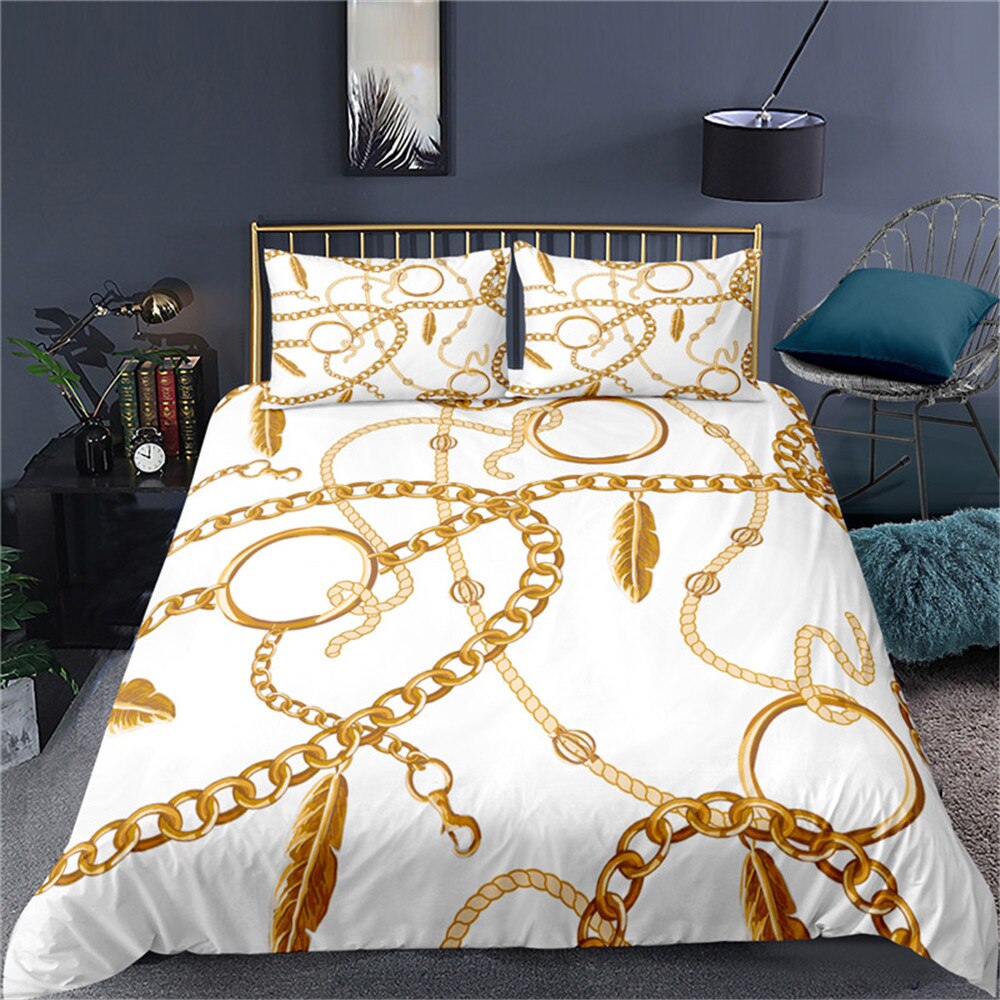 Bedding Set Luxury Home Decor Bed Sets Duvet Cover 2/3 Piece With Pillowcase Single Double Full Queen Size