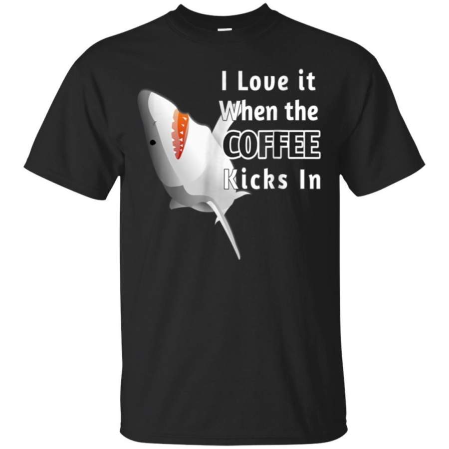 AGR Shark And Coffee Tshirt With Shark Image Jaq T-shirt