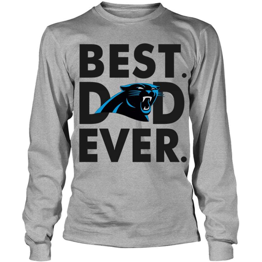 Carolina Panthers Logo T Shirt, Best Dad Ever T Shirt – Long Sleeve Tees