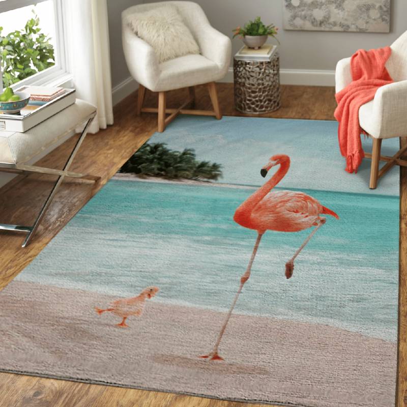 Wannabe Flamingo – Animals Area Rug Carpet