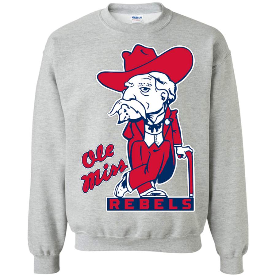 AGR Ole Miss Rebels Crewneck Pullover Sweatshirt