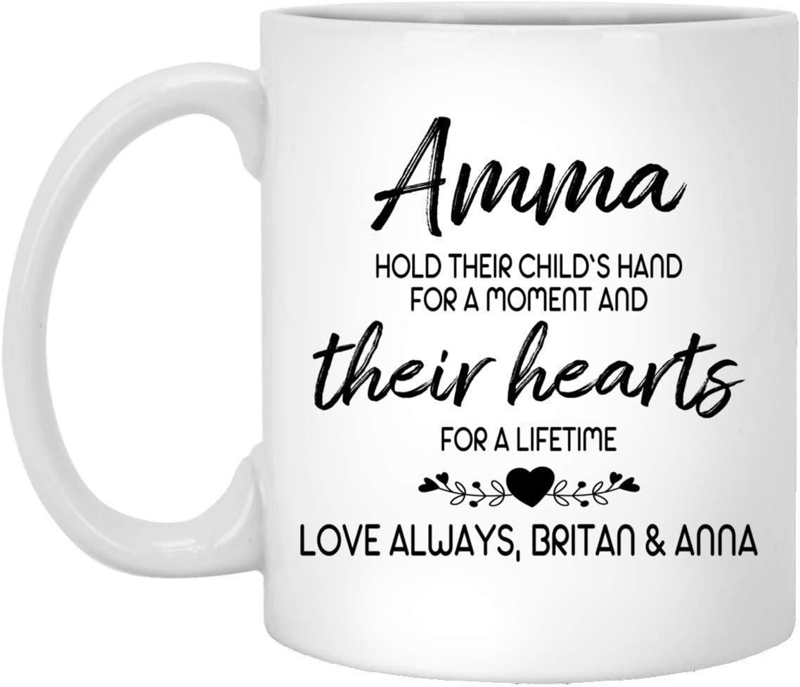 Personalized Amma Coffee Mug – Coffee Mug For Amma – Coffee Mug For Mothers – Family Coffee Mug – Mother’S Day Gift 11Oz