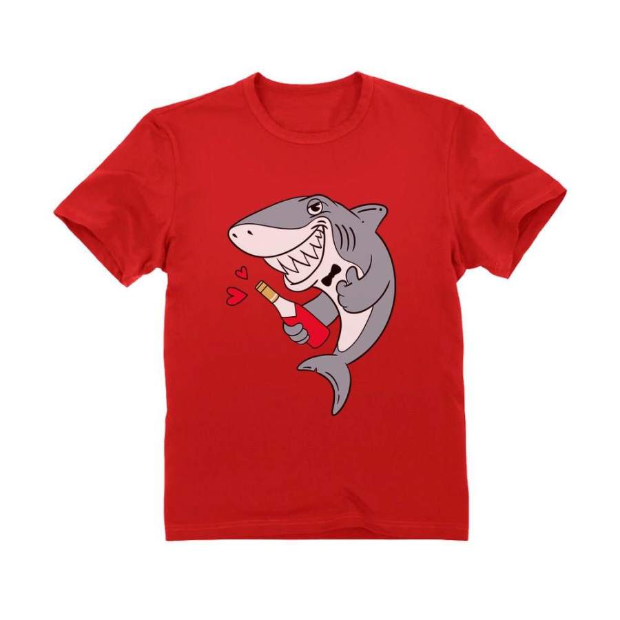 Valentine’s Day Romantic Shark Doo Doo Youth Kids T-Shirt