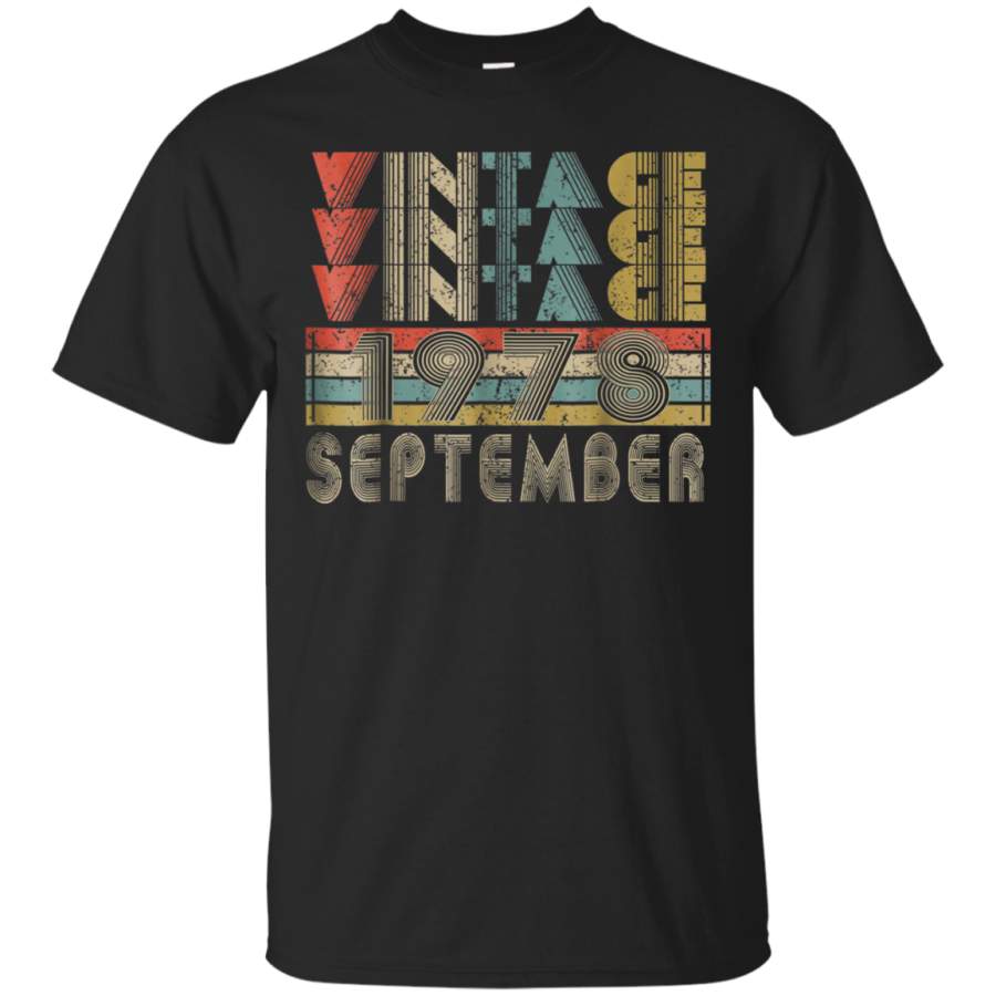 AGR 80s Style Classic Retro Vintage September 1978 T-Shirt