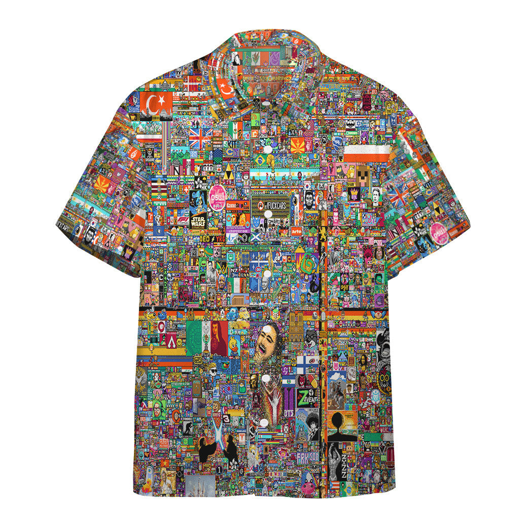 Gearhumans R Place Reddit Custom Hawaii Shirt Ha30641