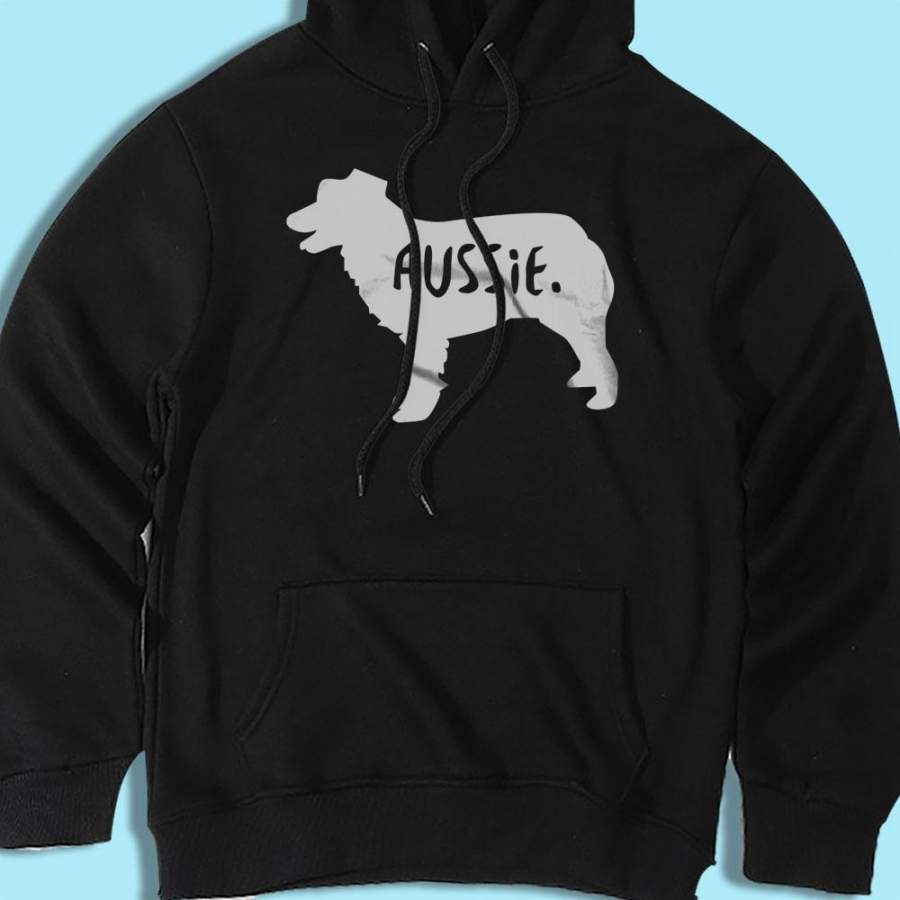 Australian Shepherd Dog Puppy Doggy Aussie Men’S Hoodie