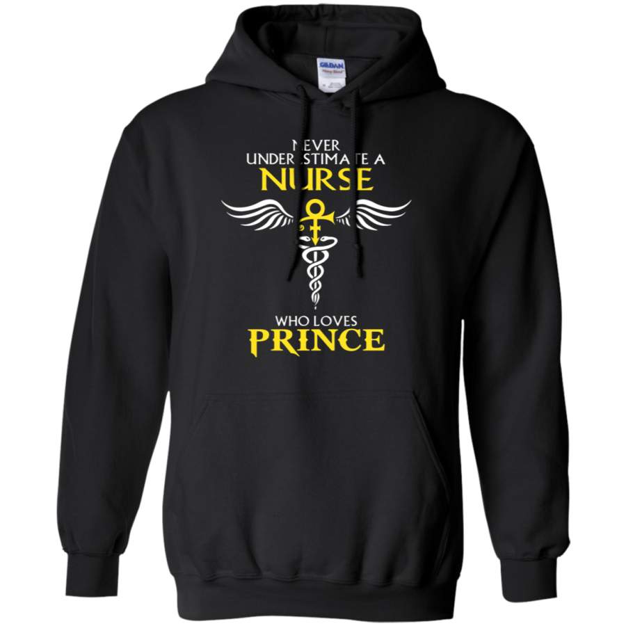 AGR Never Underestimate A Nurse Who Loves Prince Hoodie