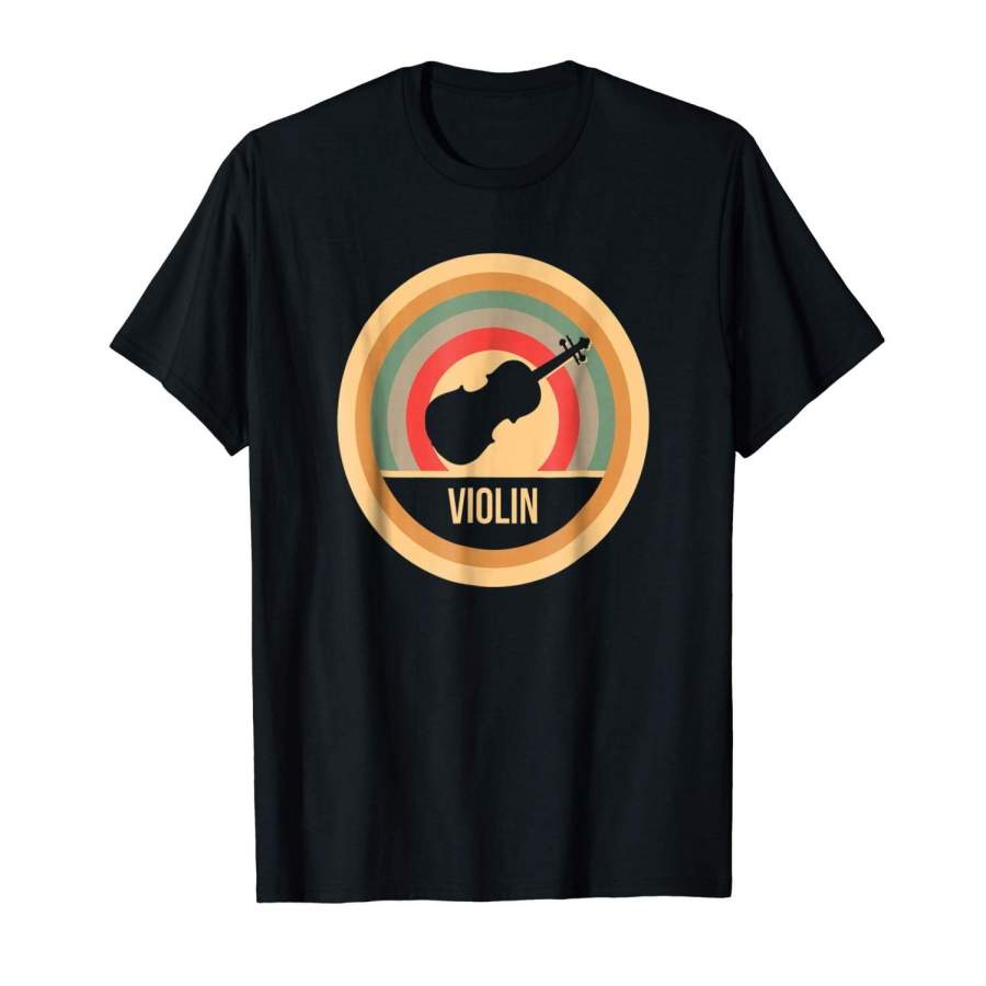 Retro Vintage Violin T-Shirt For Violinists Men’S Fashion T-Shirt