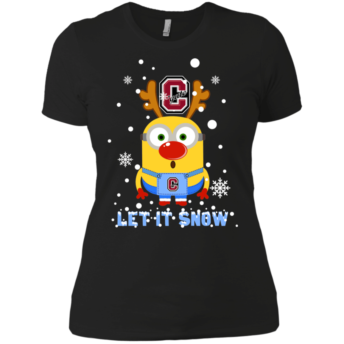 Buy Minion Colgate Raiders Ugly Christmas Sweaters Let It Snow Women’S T-Shirt