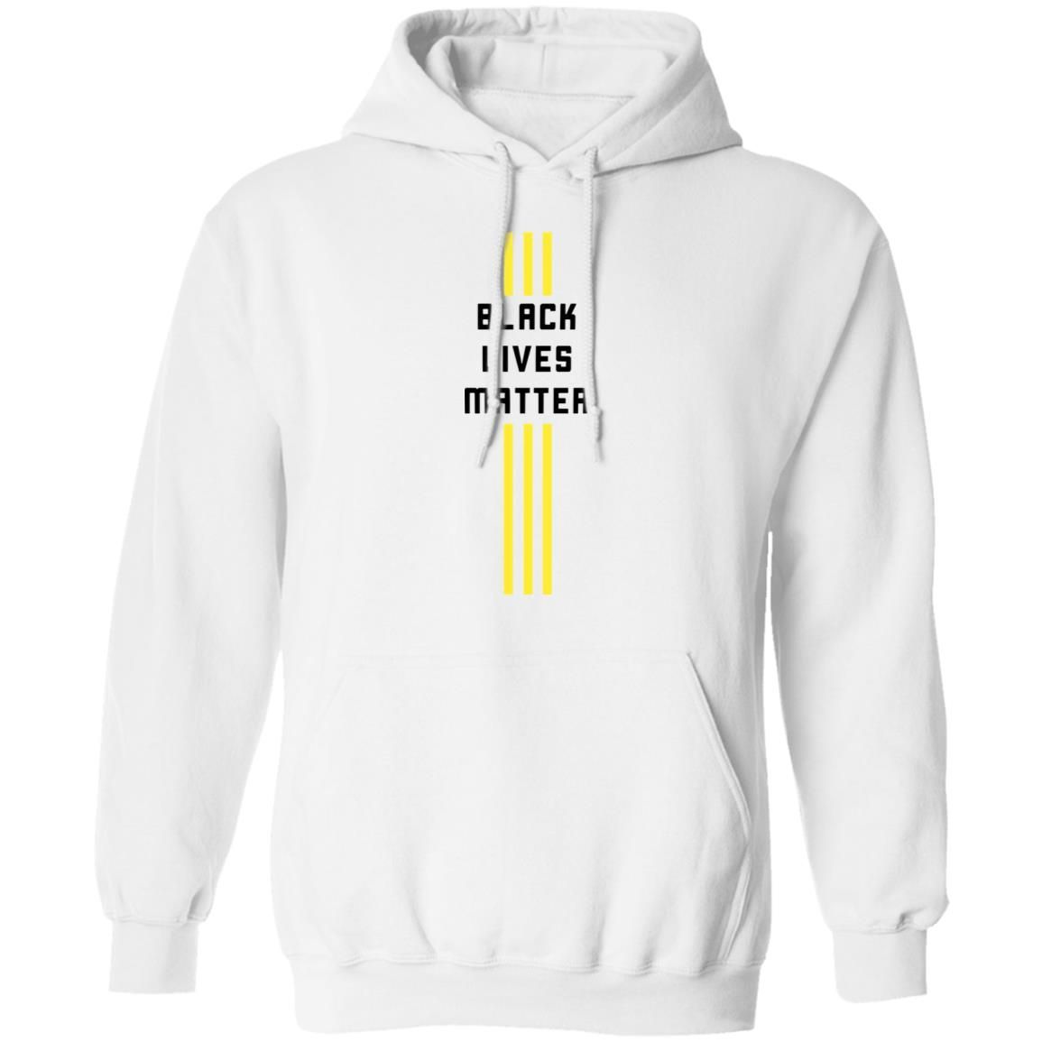 Black Lives Matter Merch Official 3 Stripe Streak Unisex White Tee