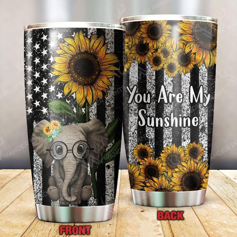 You Are My Sunshine Flag Elephant GS-CL-ML3003 Tumbler