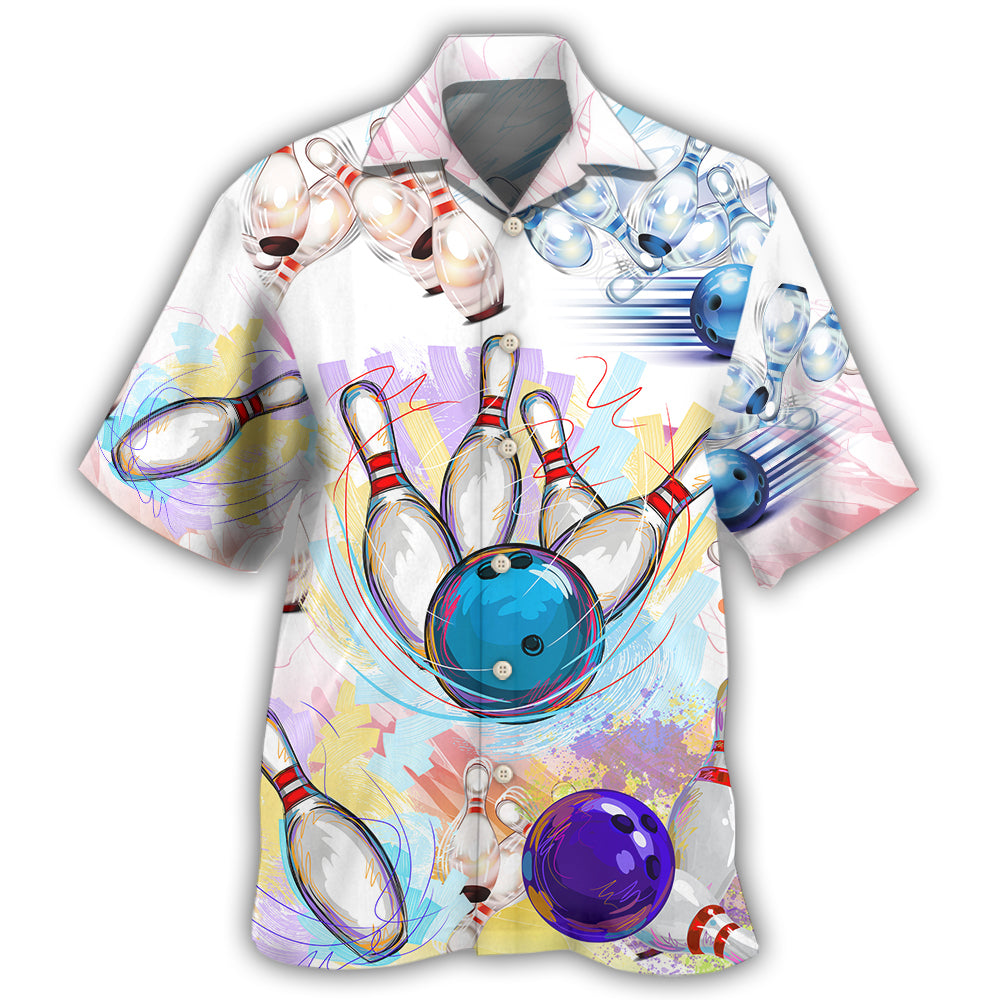 Bowling Art Style Hawaii Shirt Ha108511