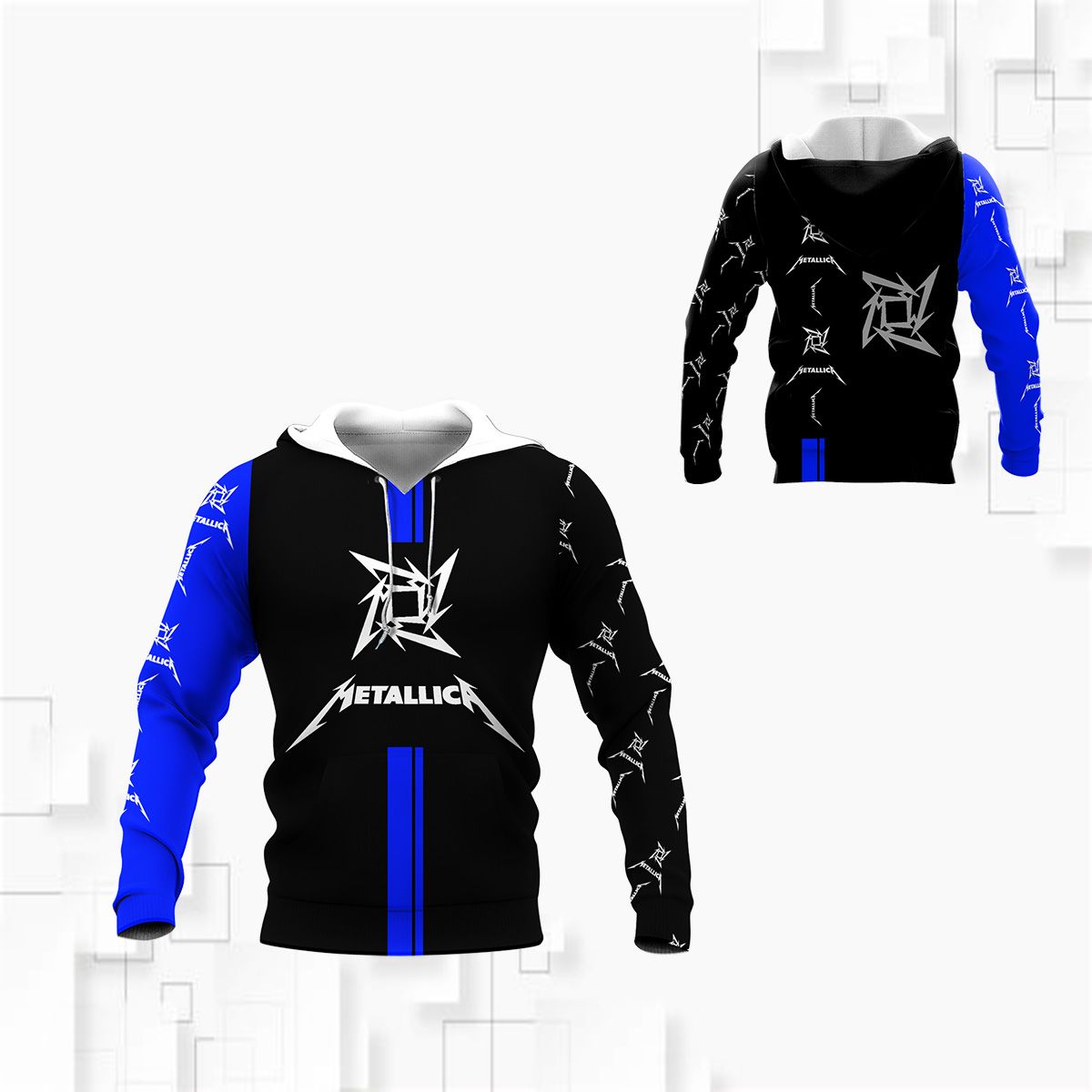 3D All Over Printed Metallica Ttt-Ht Shirts Ver 4 (Blue)