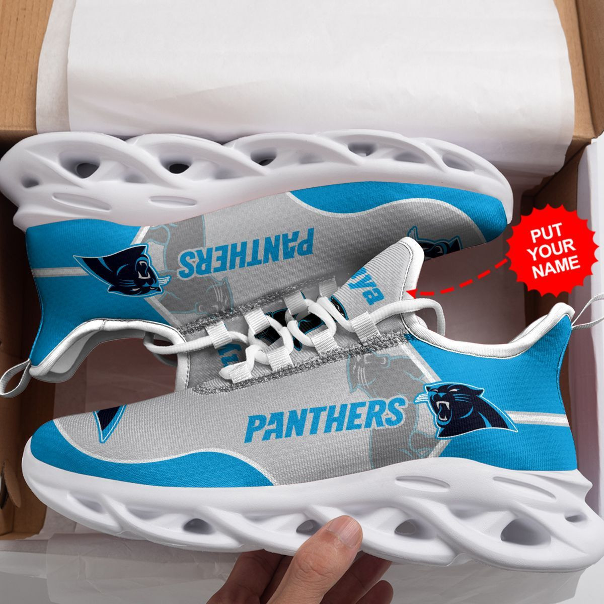 Carolina Panthers Custom Personalized Max Soul Sneakers Running Sports Shoes For Men Women