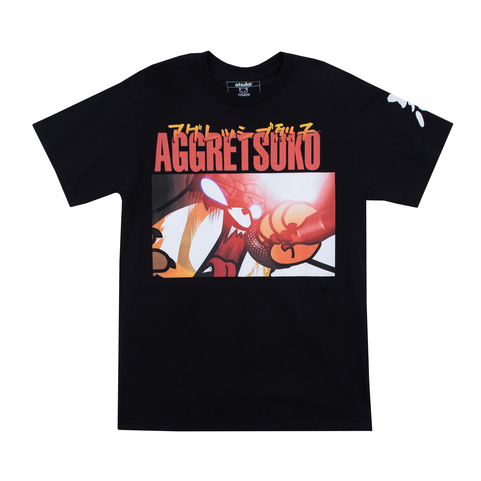 Aggretsuko Scream Black Tee