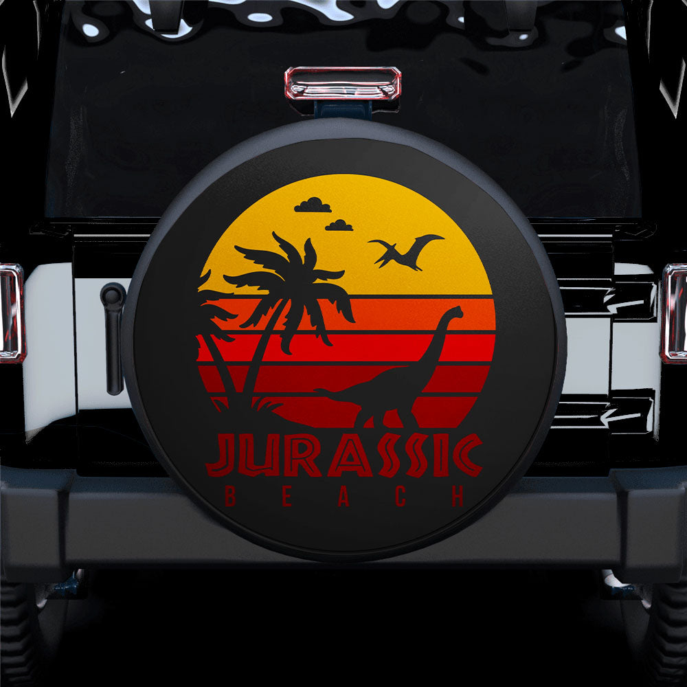 Jurassic Beach Jeep Car Spare Tire Covers Gift For Campers