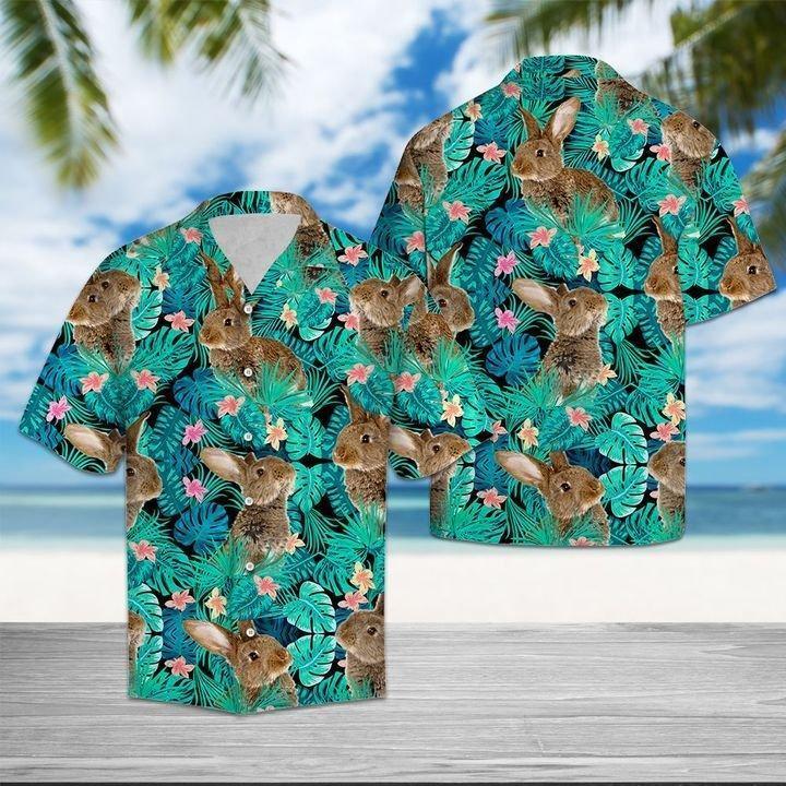 Rabbit Tropical Hawaiian Shirt Pre12410