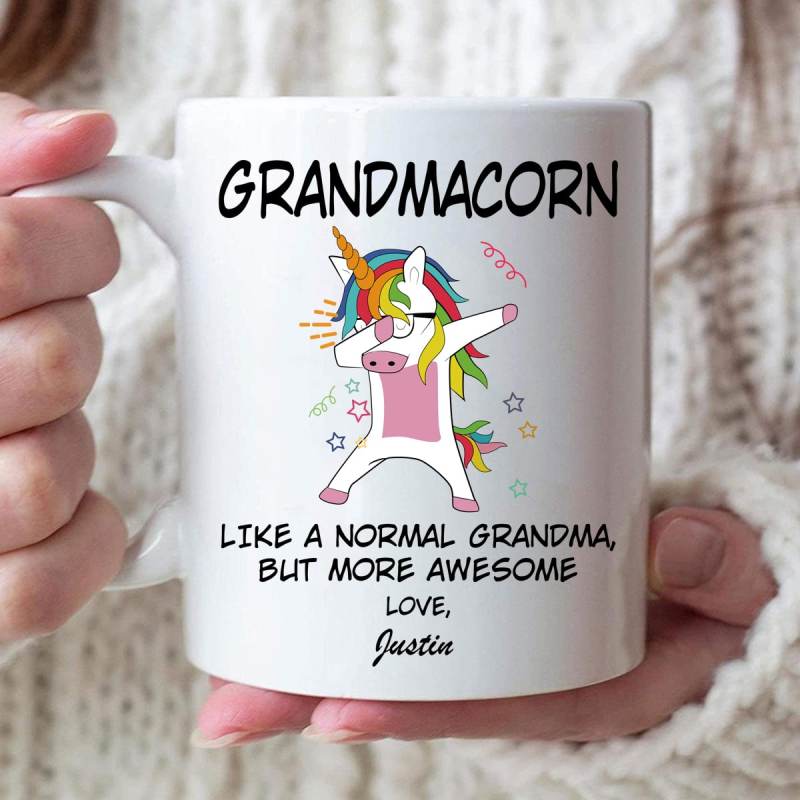 Personalized Grandmacorn Unicorn Mother’S Day Gift For Grandma Custom Coffee Mug