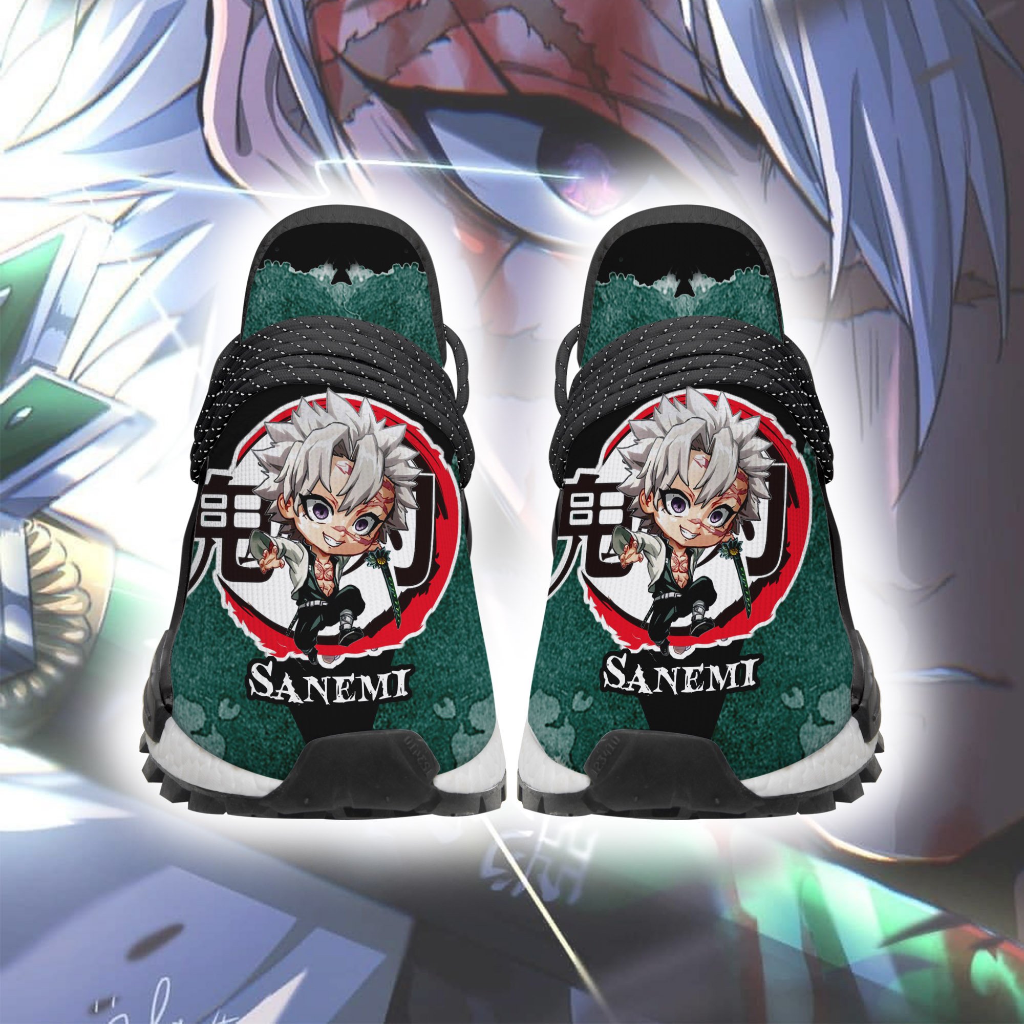 Sanemi Shinazugawa Shoes Custom Demon Slayer Anime Sneakers