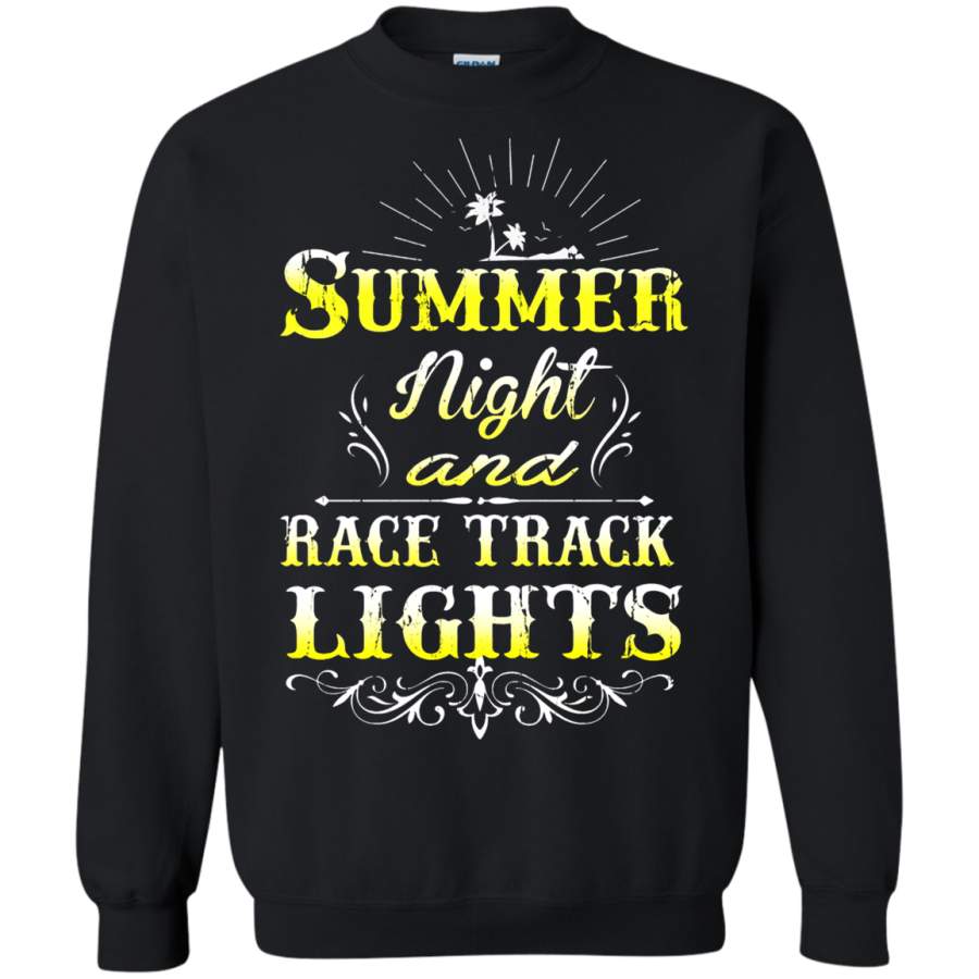 AGR Summer Night And Race Track Lights Sweatshirt