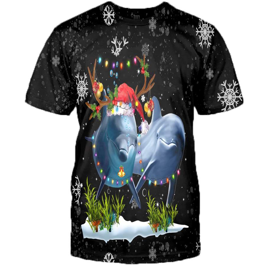 Dolphins 3D All Over Printed Shirts For Men And Women 06