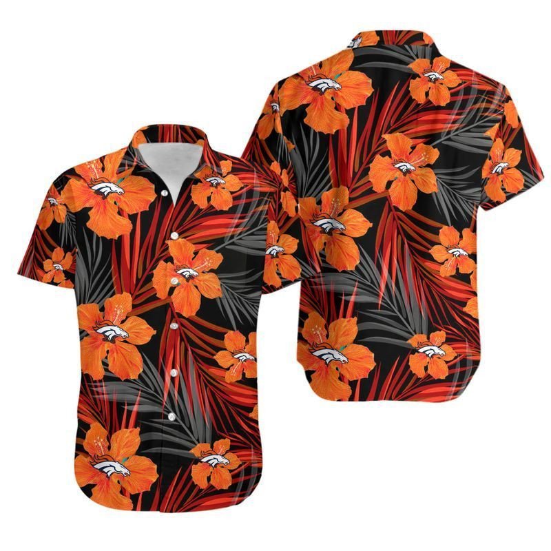 Denver Broncos 2 Flower Hawaii Shirt And Shorts Summer Collection H97