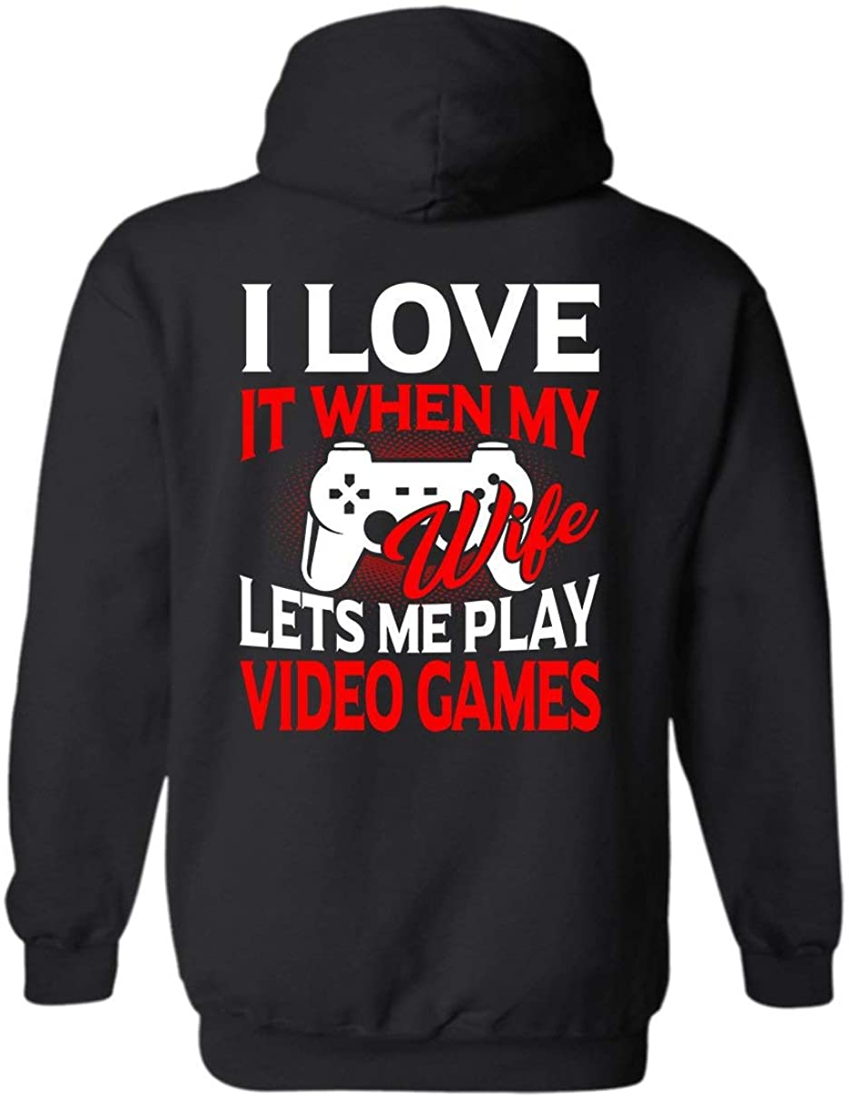 I Love It When My Wife Let Me Play Video Games Fuuny Gamer Shirt Gift For Husband Standard/Premium T-Shirt Hoodie