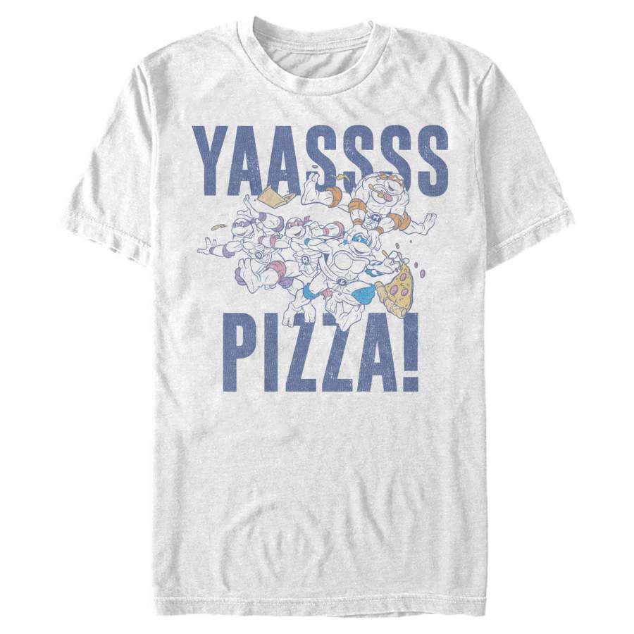 Teenage Mutant Ninja Turtles Men’s Yass Pizza  T Shirt