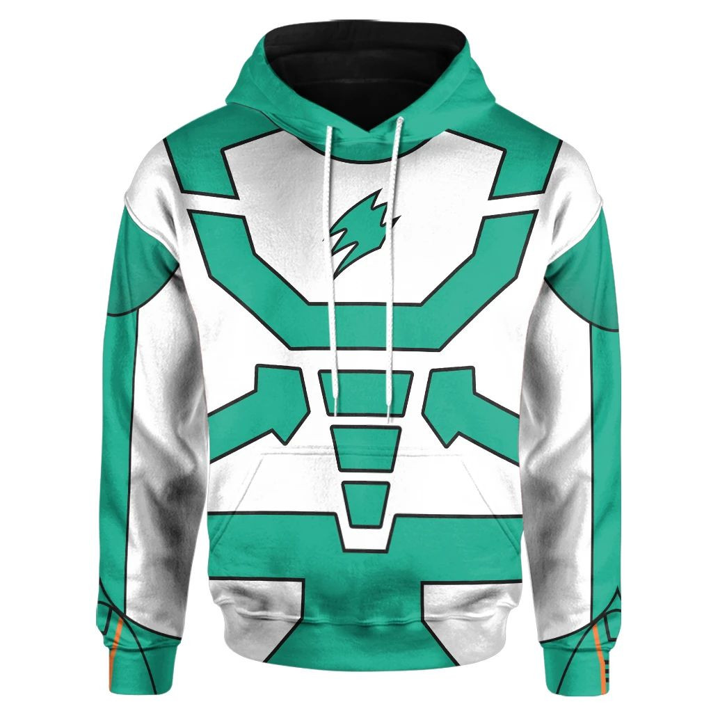 3D Power Ranger Jungle Fury Spirit Ranger Elephant Ranger Custom Hoodie