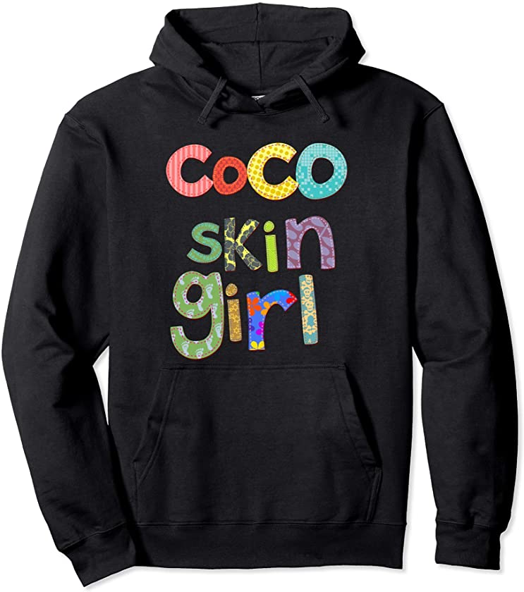 Coco Skin Girl African AMerican Mixed Race Black Queen Pullover Hoodie