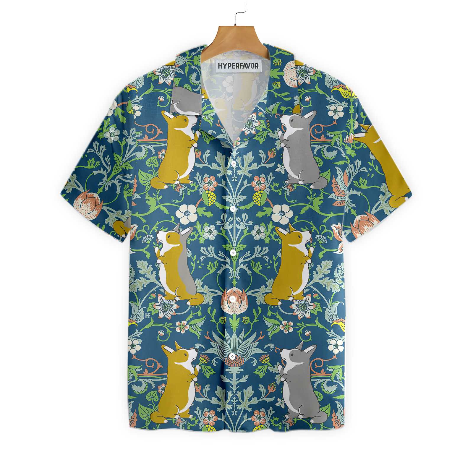 Corgi In The Magical Forest Hawaii Best Dog Shirt For Men And Women Ha46200