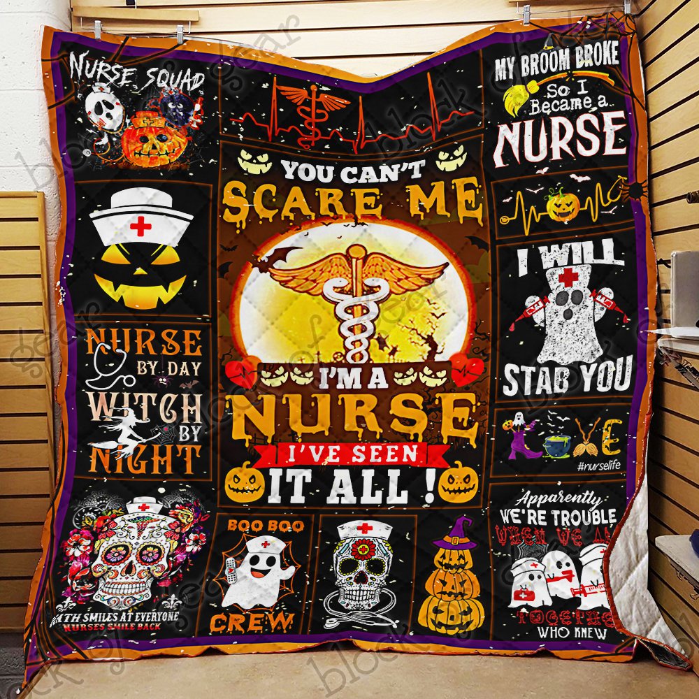 Halloween Nurse Quilt Blanket Ep197