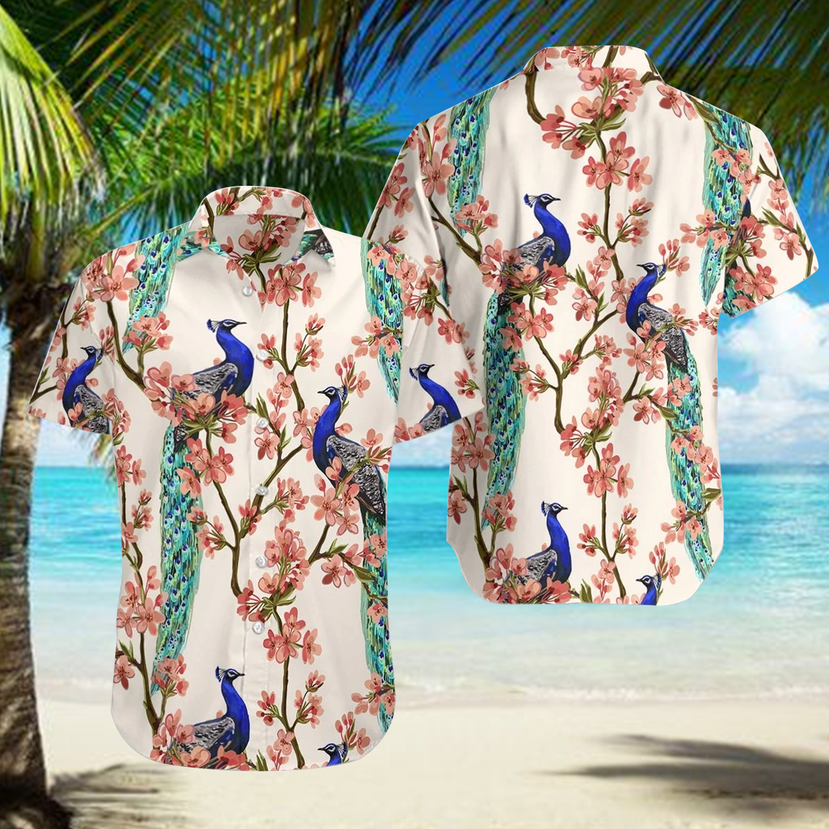 Oriental Peacock Hawaii Shirt For Men Women Adult Ha55483