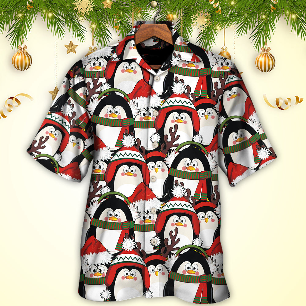 Christmas Penguin Cute Christmas Holiday Hawaiian Shirt