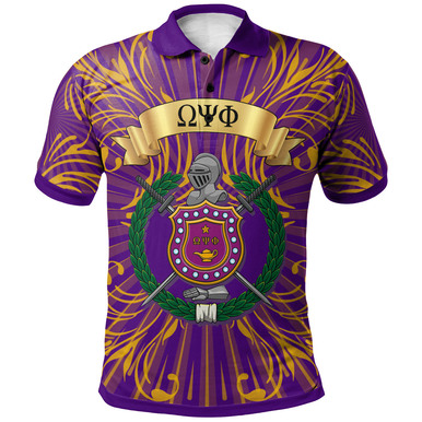 Omega Psi Phi Polo Shirt – Fraternity Vintage Style Polo Shirt