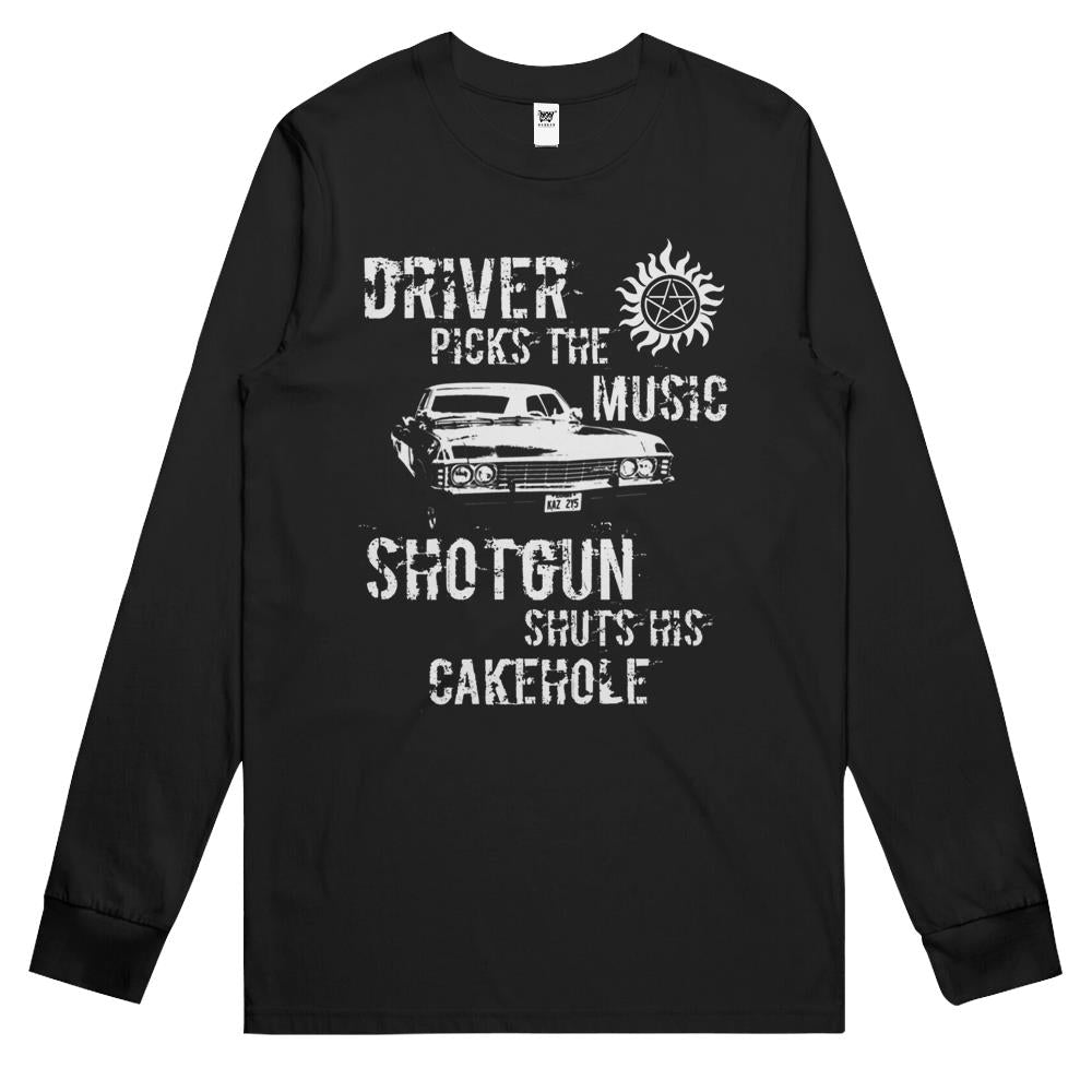 Driver Picks The Music Long Sleeve T Shirts