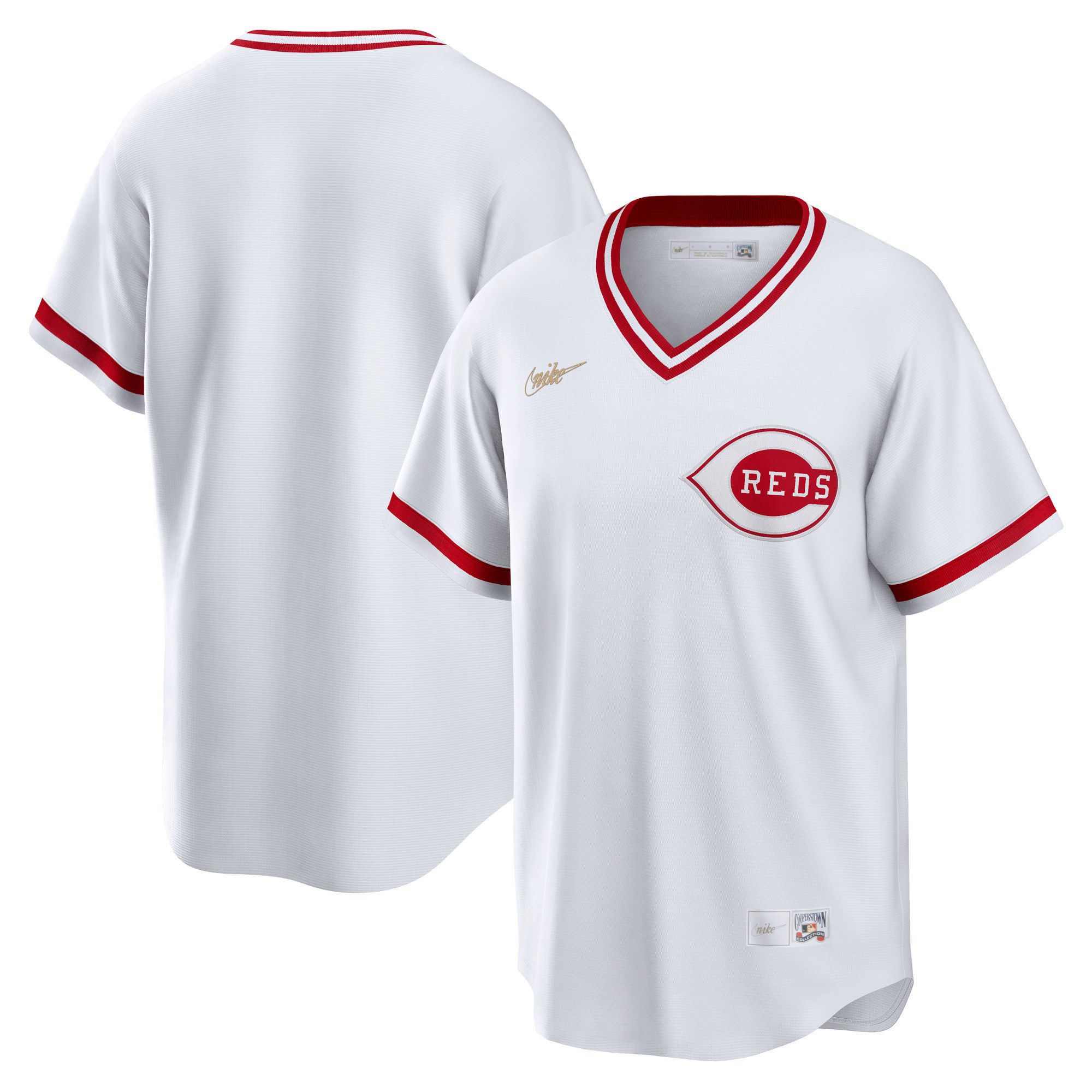 Cincinnati Reds Home Cooperstown Collection Team Jersey – White MLB