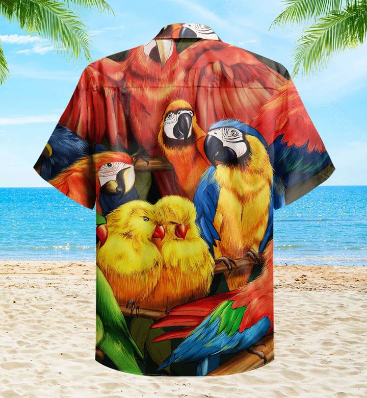 Parrot Family Colorful Hawaii Shirt Ha52598