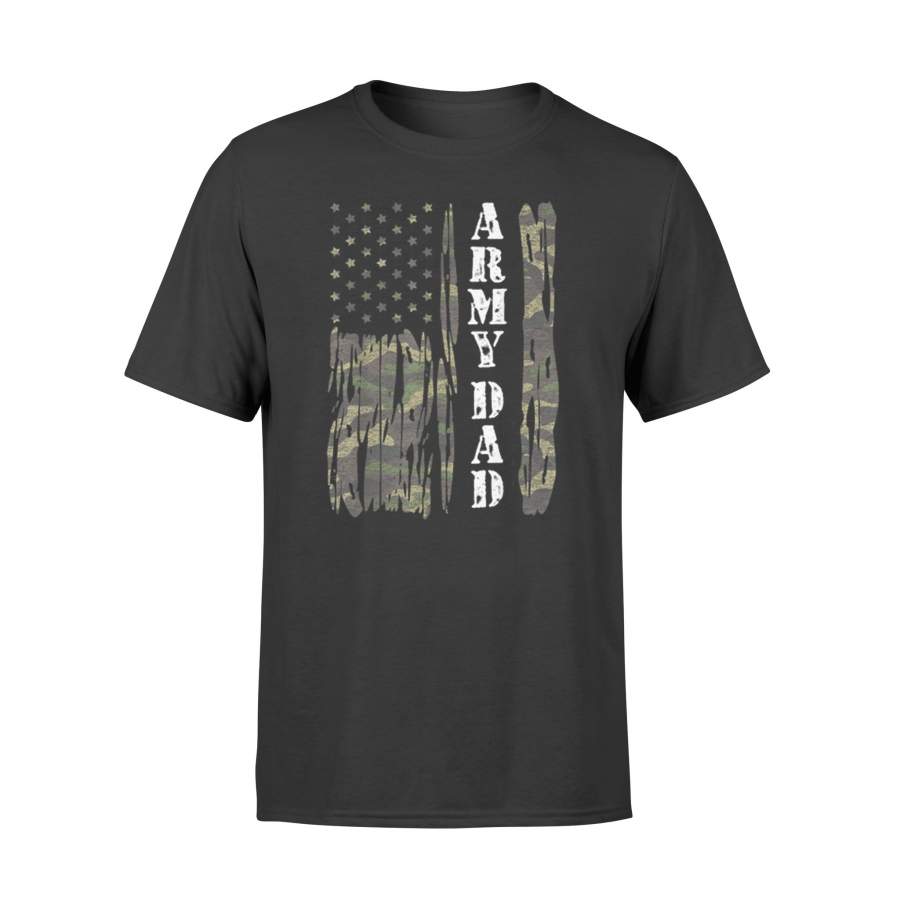 Vintage Us Flag Army Dad Veteran Father’s Day T-Shirt