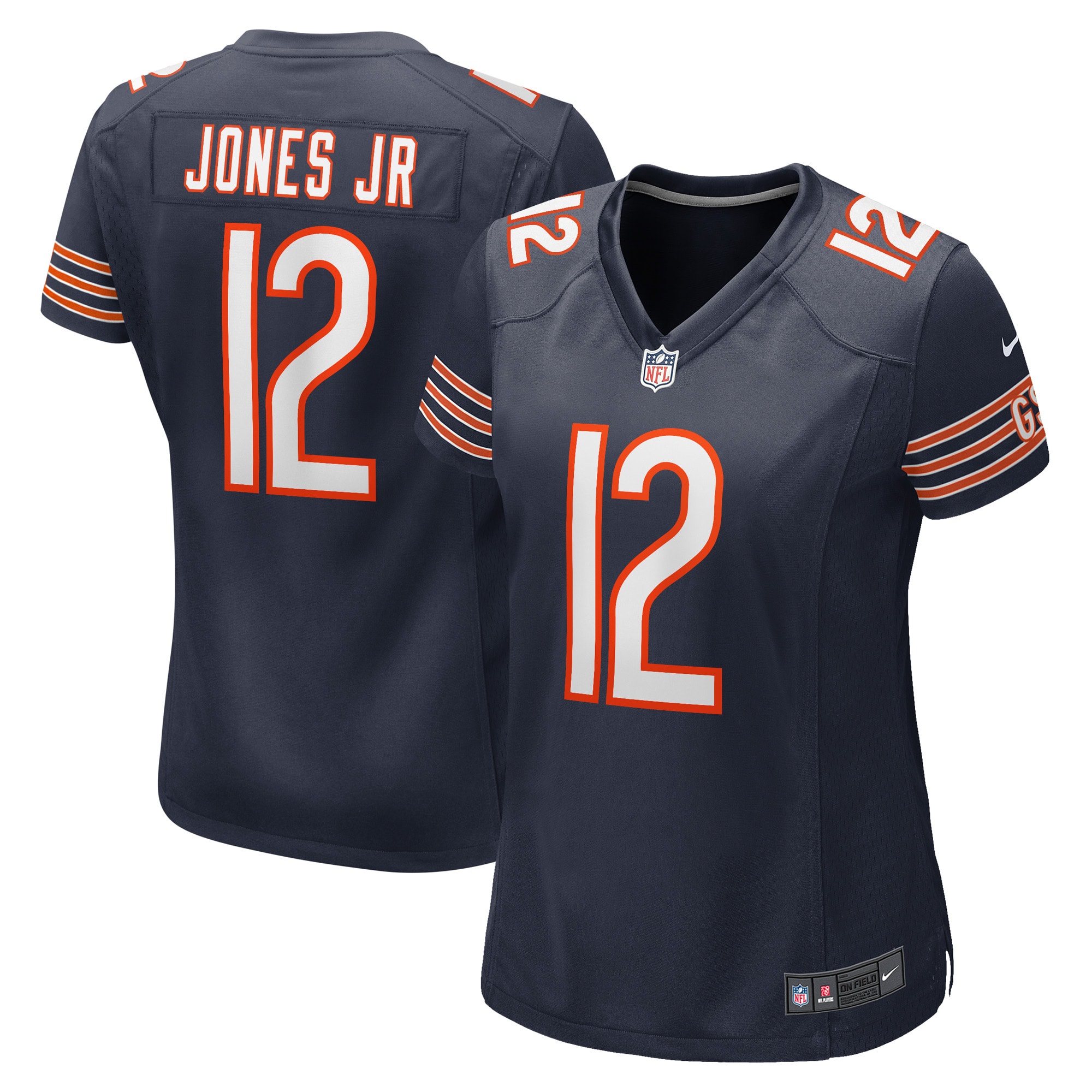 Velus Jones Jr. Chicago Bears Women's Game Player Jersey – Navy